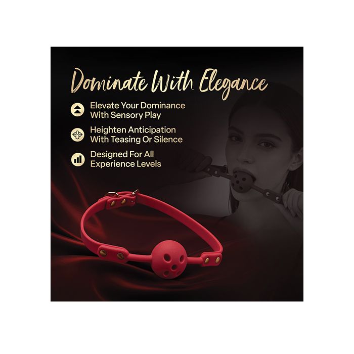 Blush Temptasia Ardor Ball Gag - Red