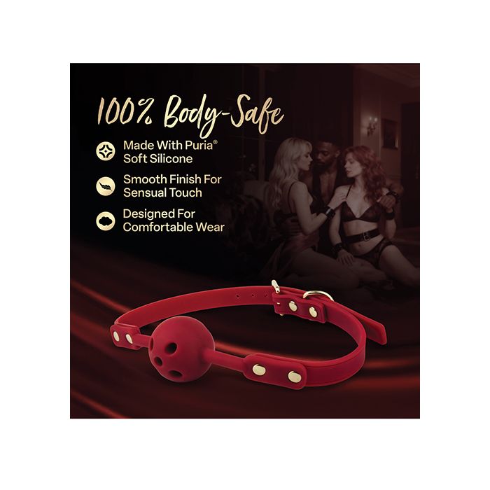 Blush Temptasia Ardor Ball Gag - Red