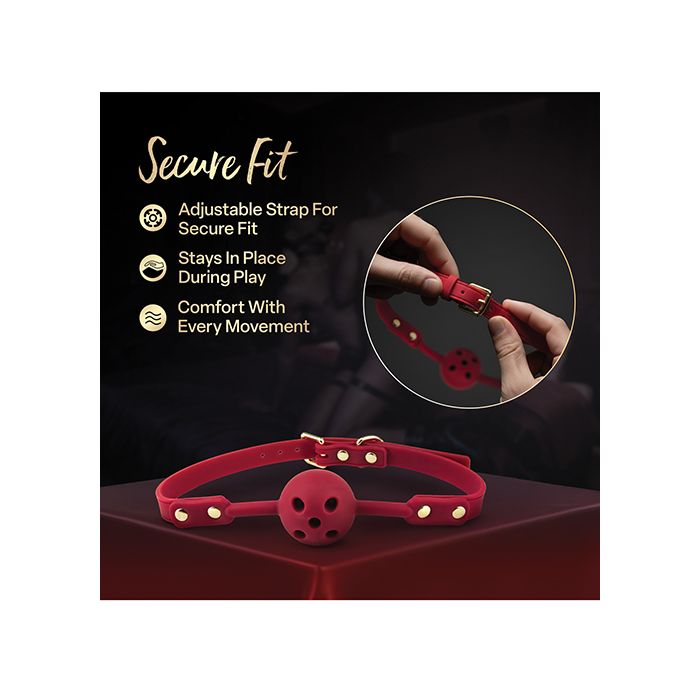 Blush Temptasia Ardor Ball Gag - Red