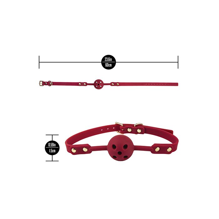 Blush Temptasia Ardor Ball Gag - Red