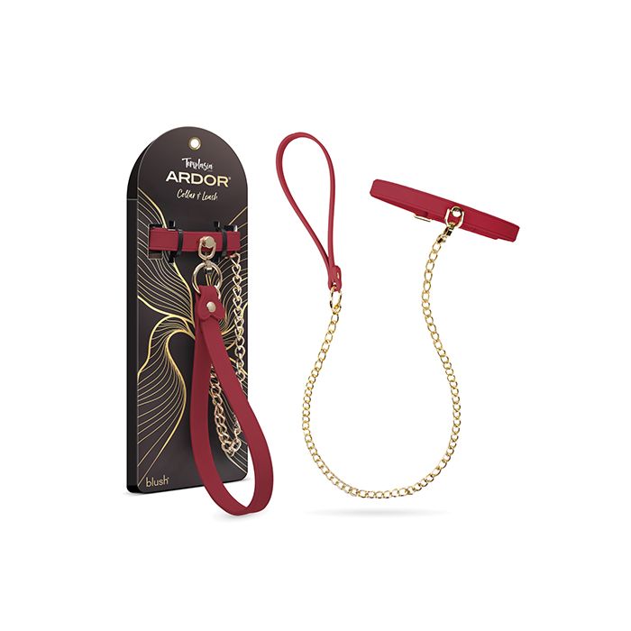 Blush Temptasia Ardor Collar & Leash - Red
