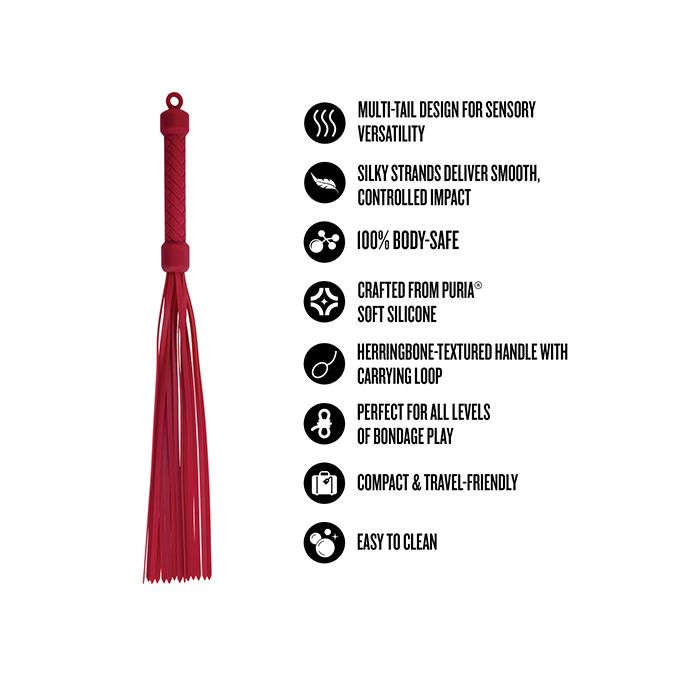 Blush Temptasia Ardor Flogger - Red