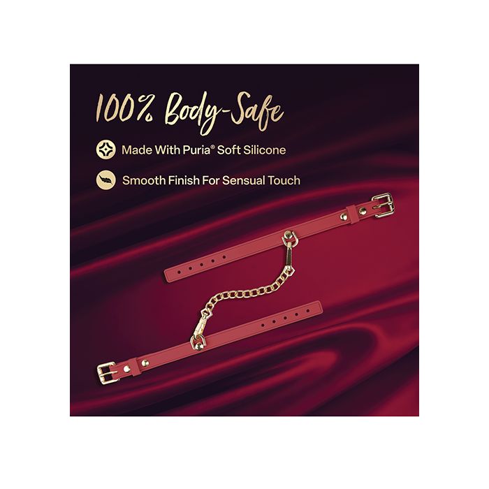 Blush Temptasia Ardor Wrist & Ankle Restraints - Red