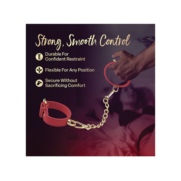 Blush Temptasia Ardor Wrist & Ankle Restraints - Red